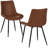 Leathaire Upholstered Modern Dining Chair Side Chair With Metal Legs