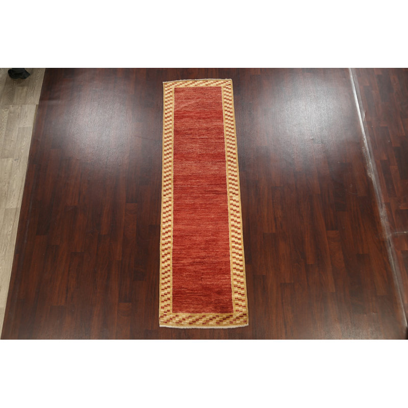 Tapis de couloir oriental contemporain Gabbeh 3 x 10