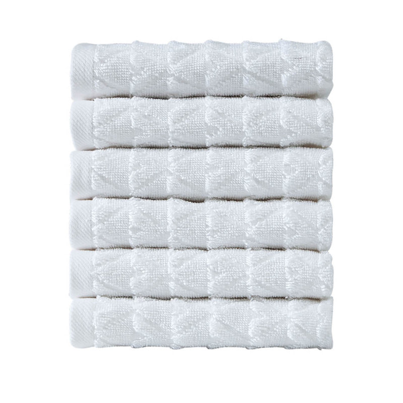 Spotts Midweight Washcloth, White
