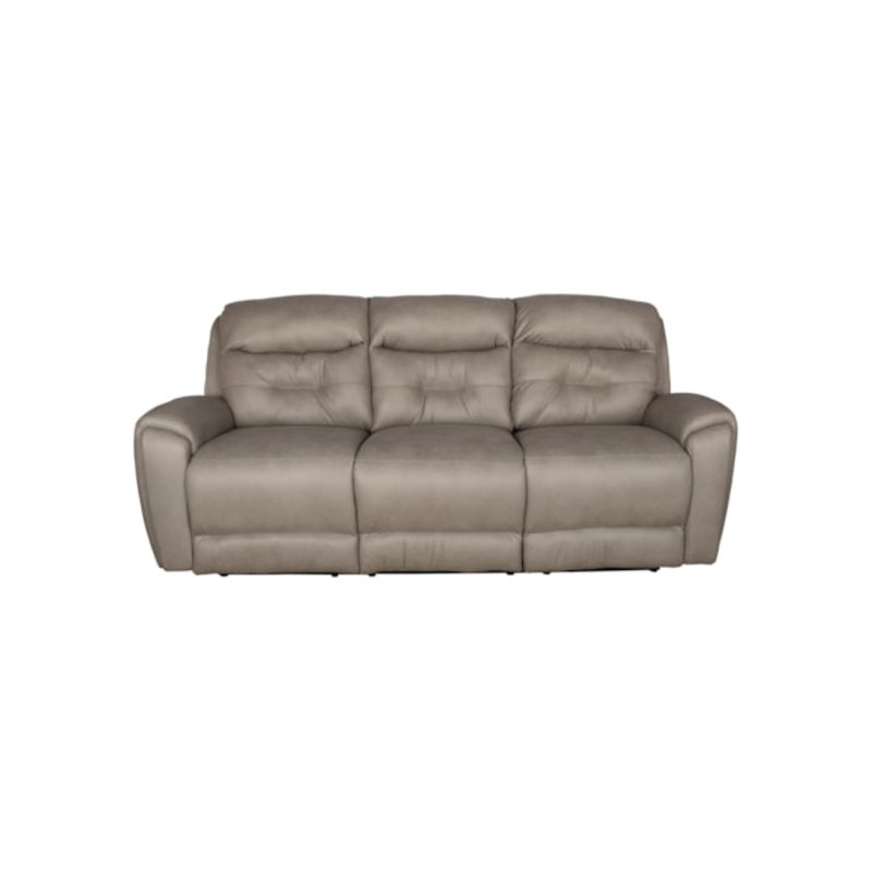 Pandora 81'' Leather Reclining Loveseat, Fresca Cobblestone, Manual