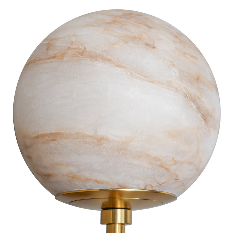 Modern 25" Dimmable Alabaster Gold Wall Sconces Wall Light Wallchiere(Bulbs Included), Gold