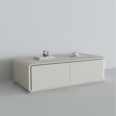 Multifunctional coffee table with open storage