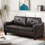 Georgi 72'' Wide 3-Seat Office Reception Leather Sofa with Cushion Back