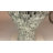 Zorigs Floor Vase, 24 Inch Mosaic Vase – Tall Cylinder Made of Terracotta with Silver and Black Glass Mosaic Pieces – Handcrafted Decorative Home Décor Accent Piece for Bedroom, Living Room, Office