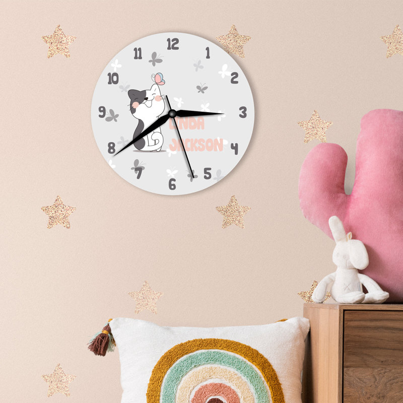 Wood Wall Clock, Yes