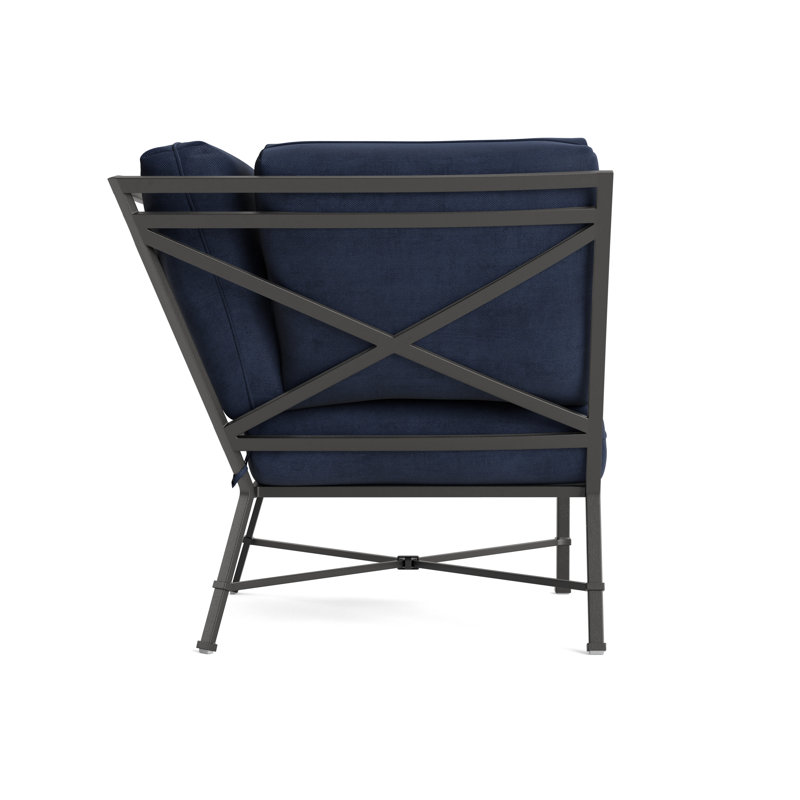 Venetian Outdoor Patio Sectional, Fusion Neptune, Textured Pewter