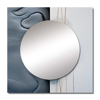 Miroir carré abstrait pour salle de bain