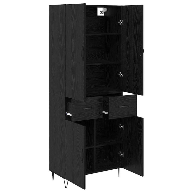 69.5cm Sideboard, Black Oak