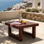 Table d'appoint d'extérieur en bois massif-1793927332