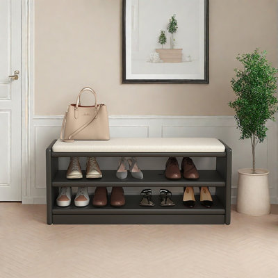 32.7in Shoe Storage Bench