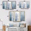 «Blue and White Tree Blooms In Winter I», ensemble de 3 reproductions d'art mural-1745287844-1745287864