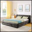 Structure de lit en chenille pour grand lit avec tête de lit, tiroir de rangement et fabrication solide pour plus de confort et de style-131377629-131377631