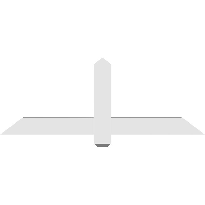 Support à pignon en uréthane Eugene, L 48 po x H 18 po, P 2 po x F 4 po