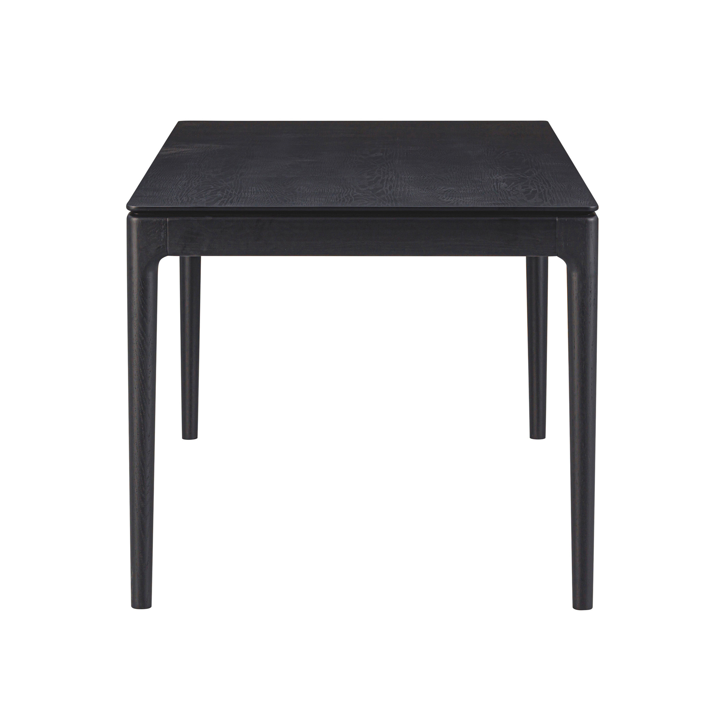 Mingle 55 Inch Modern Design, Rectangular Dinner Table for Dining Room, Living Room Furniture, Effortless Assembly, Burnt Black