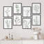«Pastel Botanical Plant Collage Garden Nature Wilderness», impression sur papier 8 pièces-92573874-92573877