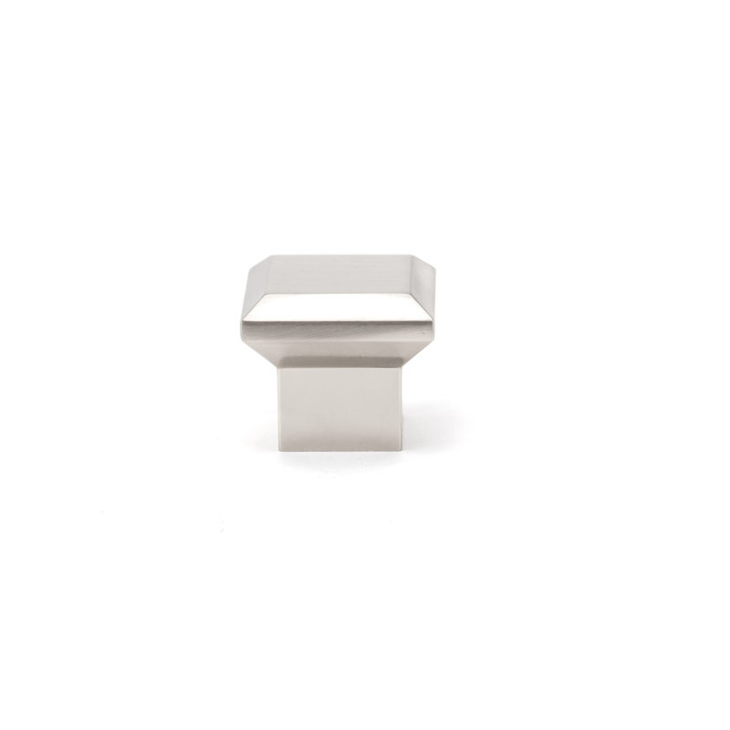 Bouton carré, Nickel brossé