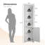70,87 po 3 couches d'armoire de coin décorative 3 couches avec lumière DEL