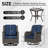 2 - Person Outdoor Conversation Sets with Cushions-1964608199