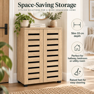 30 Pair Shoe Storage Cabinet