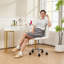 HOMCOM PU Leather Armless Office Chair Modern Adjustable Height-1967654104