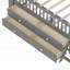 Cadre de lit simple avec 4 tiroirs Garde-corps, aucun sommier tapissier requis, gris (L 82,5 po x l 42,1 po x H 43,7 po)-2010200515