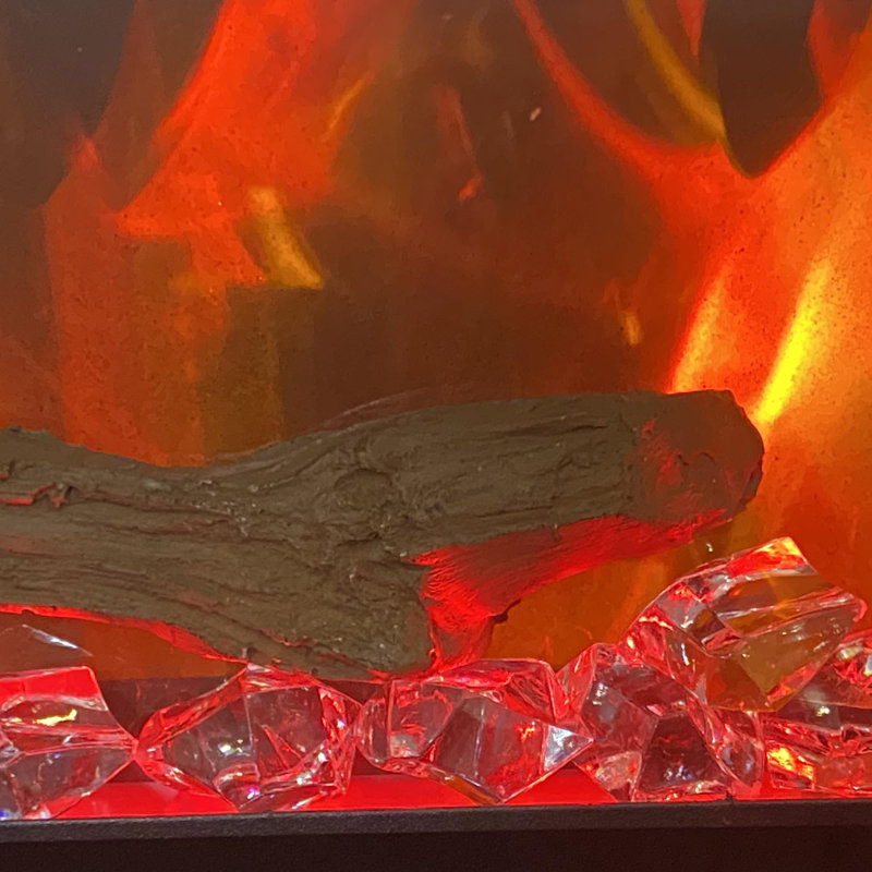 Paramount Wall Mounted Electric Fireplace, 20" H x 60" W x 4.2" D
