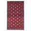 Tapis rouge en laine noué à la main de conception unique 3 pi 10 po x 6 pi 5 po nouvel âge Royal