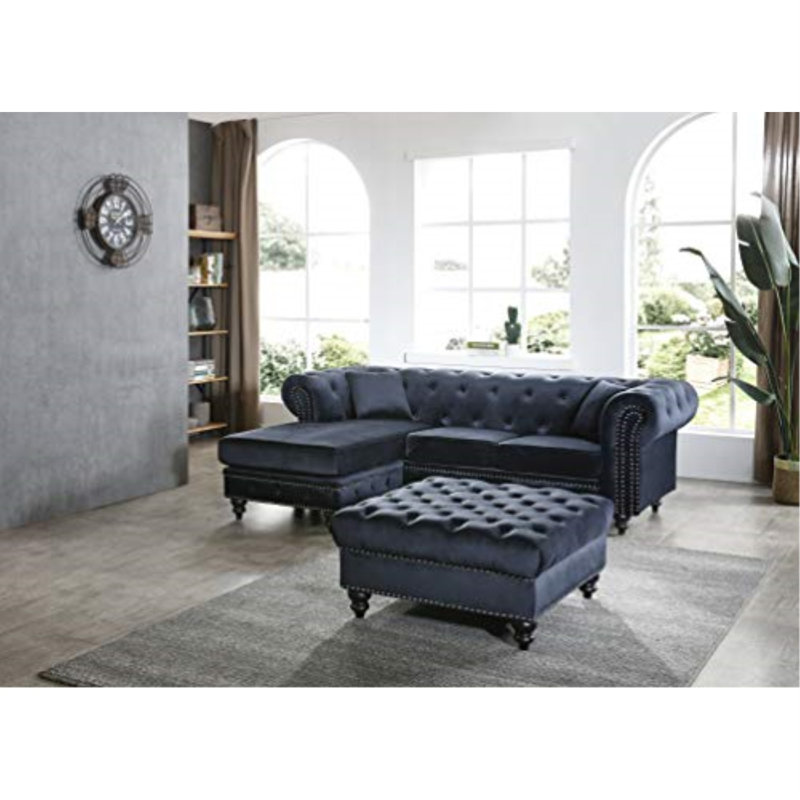 Nola Velvet Sectional
