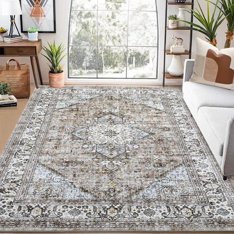 Tapis Shirlann avec envers antidérapant, Rectangle 9 pi x 12 pi