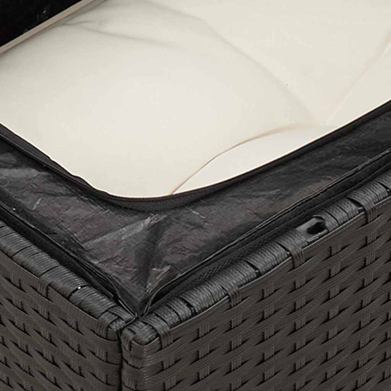 Vidaxl Garden Sofa Set Black
