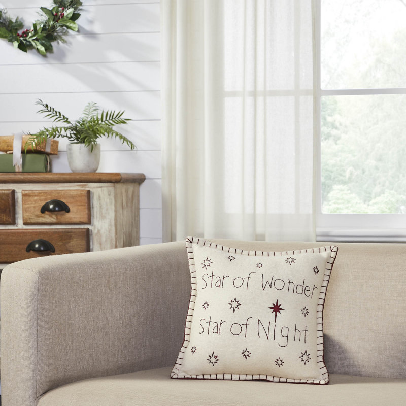 100% Felt Shell, Polyester Lining, Polyester Pillow Fill Reversible Throw Pillow