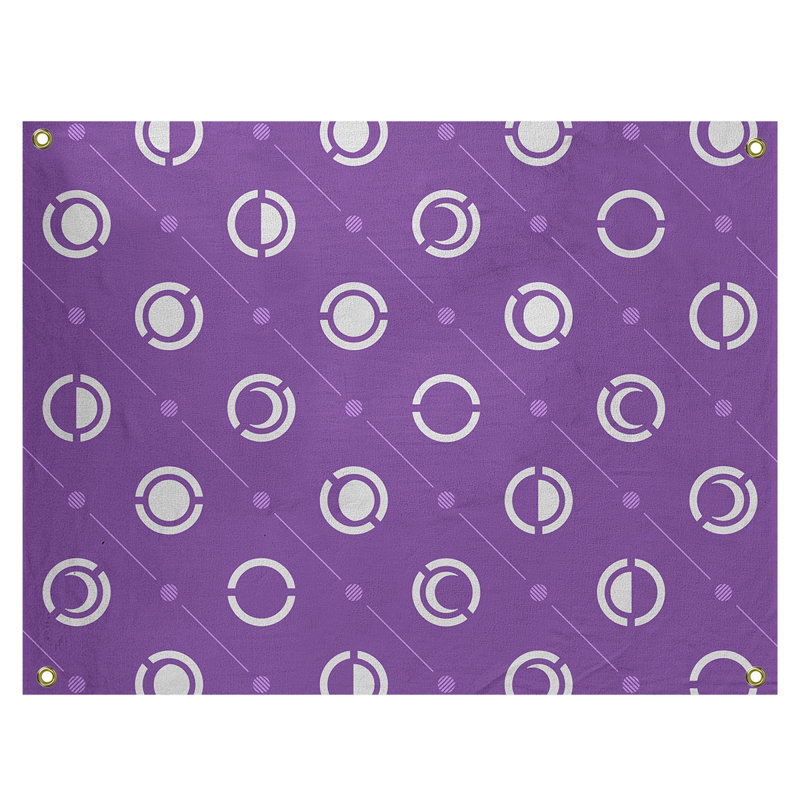 Tapisserie, H 59 po x l 80 po, Mauve/blanc