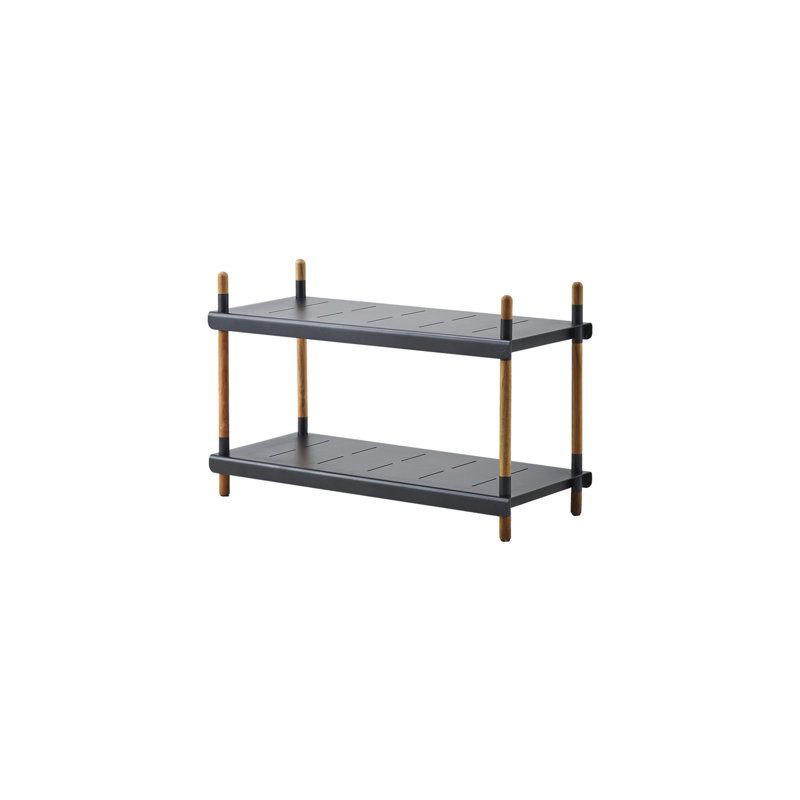 Frame Shelving Unit, 33.1" H x 39.4" W x 16.6" D, Lava Gray