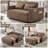 Lateresa 54'' Small Loveseat Pull-Out Sofa Bed - Adjustable Backrest With 2 Soft Pillows-795160792