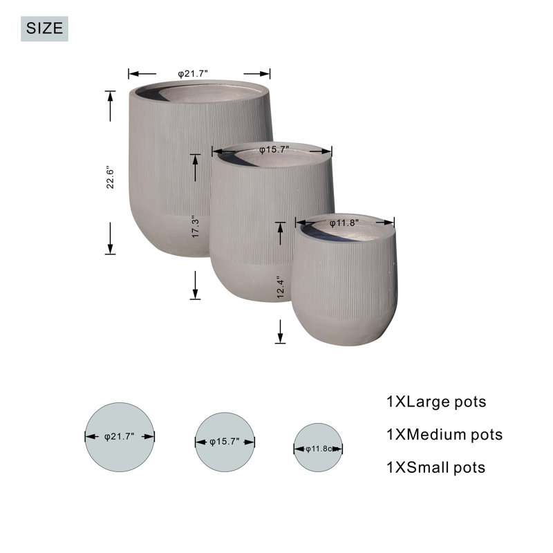 Megaira Concrete Pot Planter