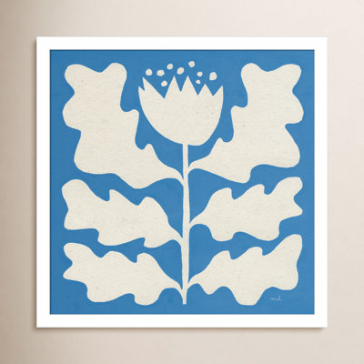 Delighted Floral I Blue Print
