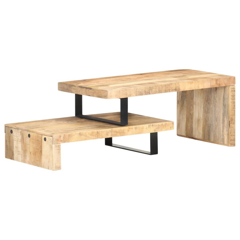 Table basse avec rangement Kamile, Bois de mangue