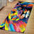 Printed Goblen Fabric Rug with Intricate Geometric Patterns in Warm Earth Tones Ideal for Home Decor Enhancement-747536885
