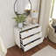 Commode en bois manufacturé 2 tiroirs l 31,5 po Garita-207609835