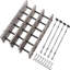 Wood Rectangle Hanging Pot Rack