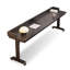 Table d'appoint rectangulaire noire en composite de bois et en acier-1795100198