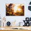  «Gilded Pathway» par Erin Dertner, art mural en verre acrylique, 16 po x 12 po