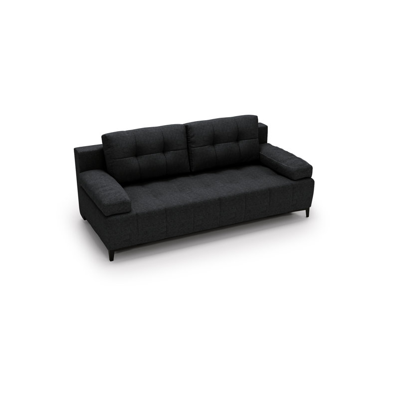 Tarell 2 Seater Sofa Bed, Black