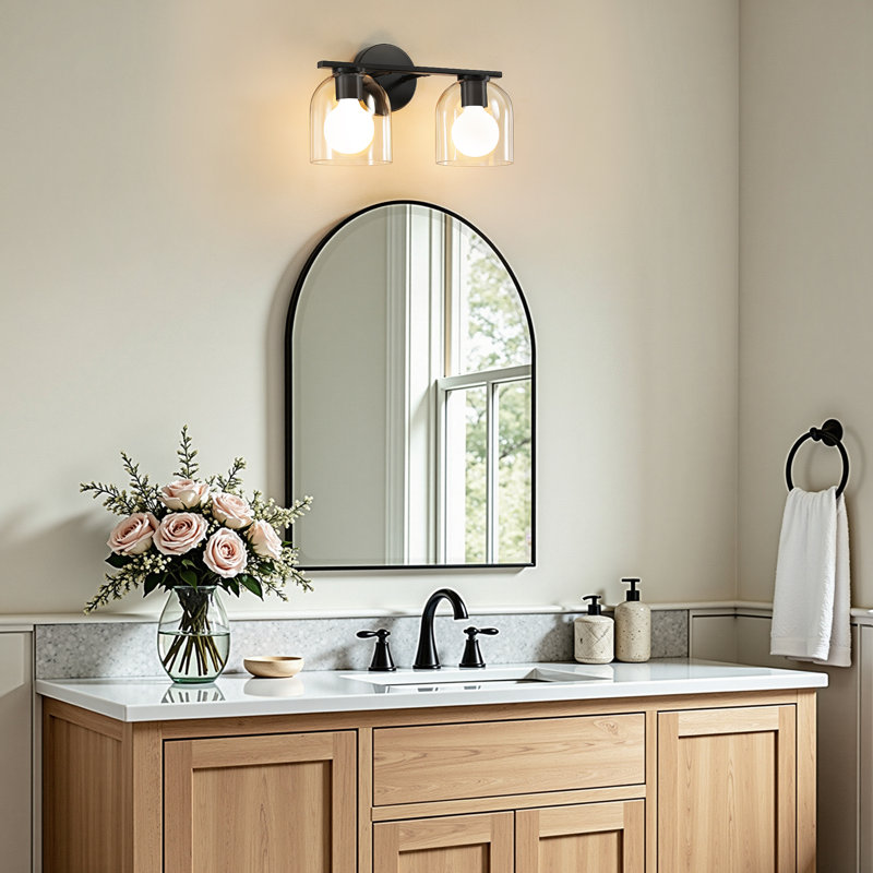Meola 2 - Light Dimmable Vanity Light, Matte Black