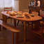 Table de salle à manger en bois de cerisier ovale-52119971