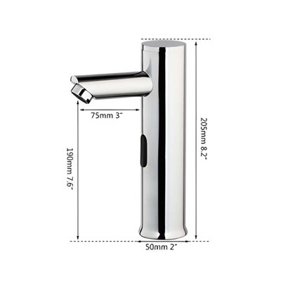 Robinet sans contact pour lavabo vasque