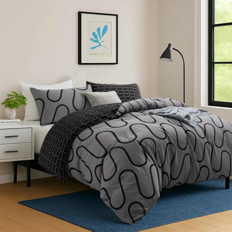 Imperial Homeware London Microfiber Duvet Cover Set with Pillowcases, Single Duvet Cover + 1 Standard Pillowcase