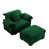 Velours vert est en rupture de stock