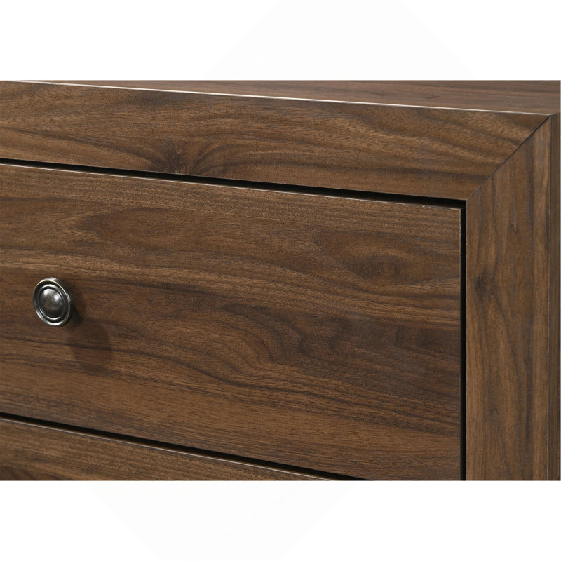 Mobilier de chambre rustique en bois avec commode et commode à tiroirs 1 pièce Rustic, Brun