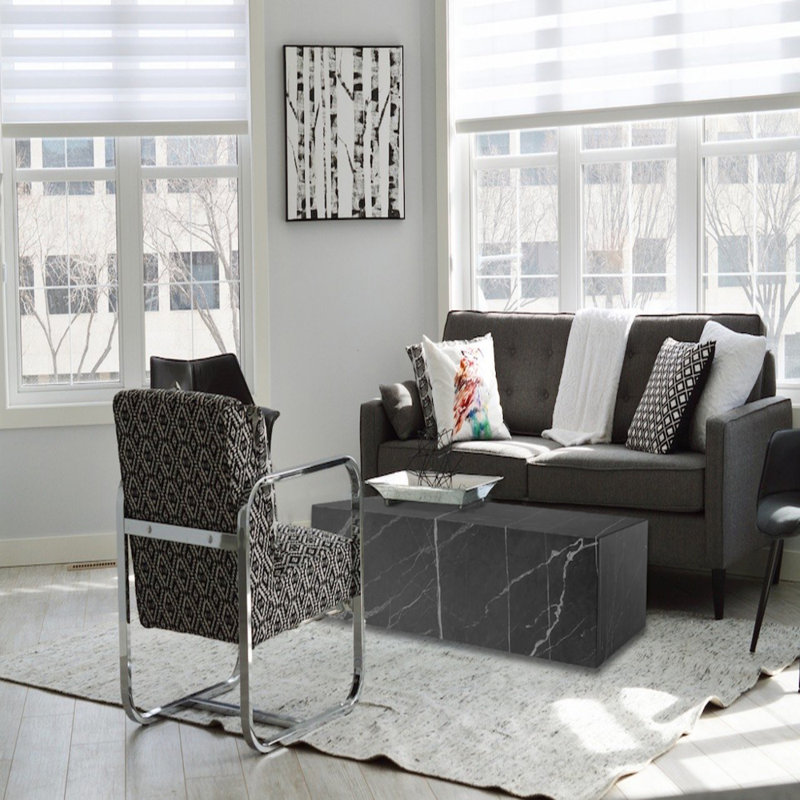 Arriaga Block Coffee Table, Nero